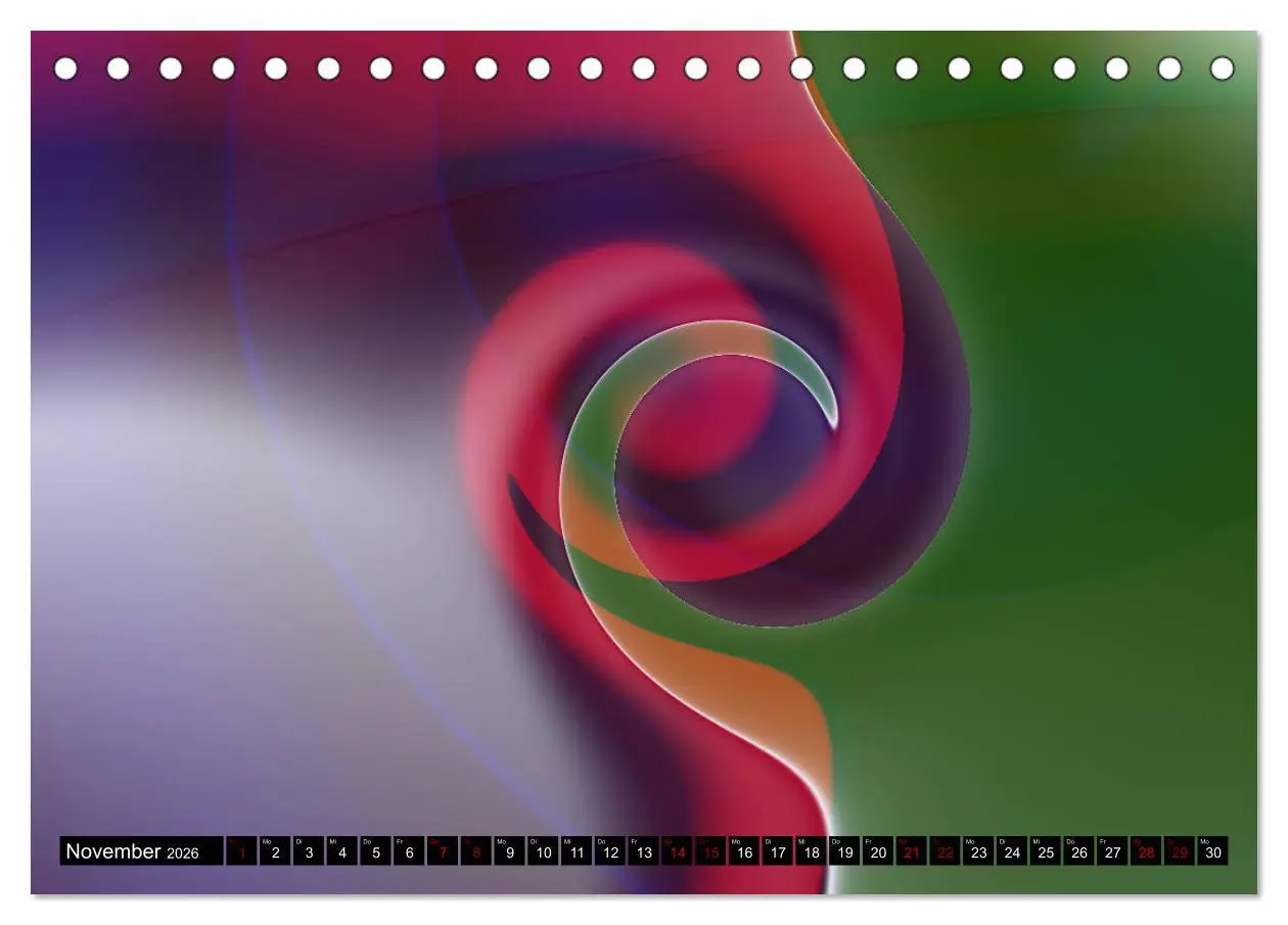 Bild: 9783457895344 | Lineare Strahlkraft - Wellen, Digitale Kunst (Tischkalender 2026...