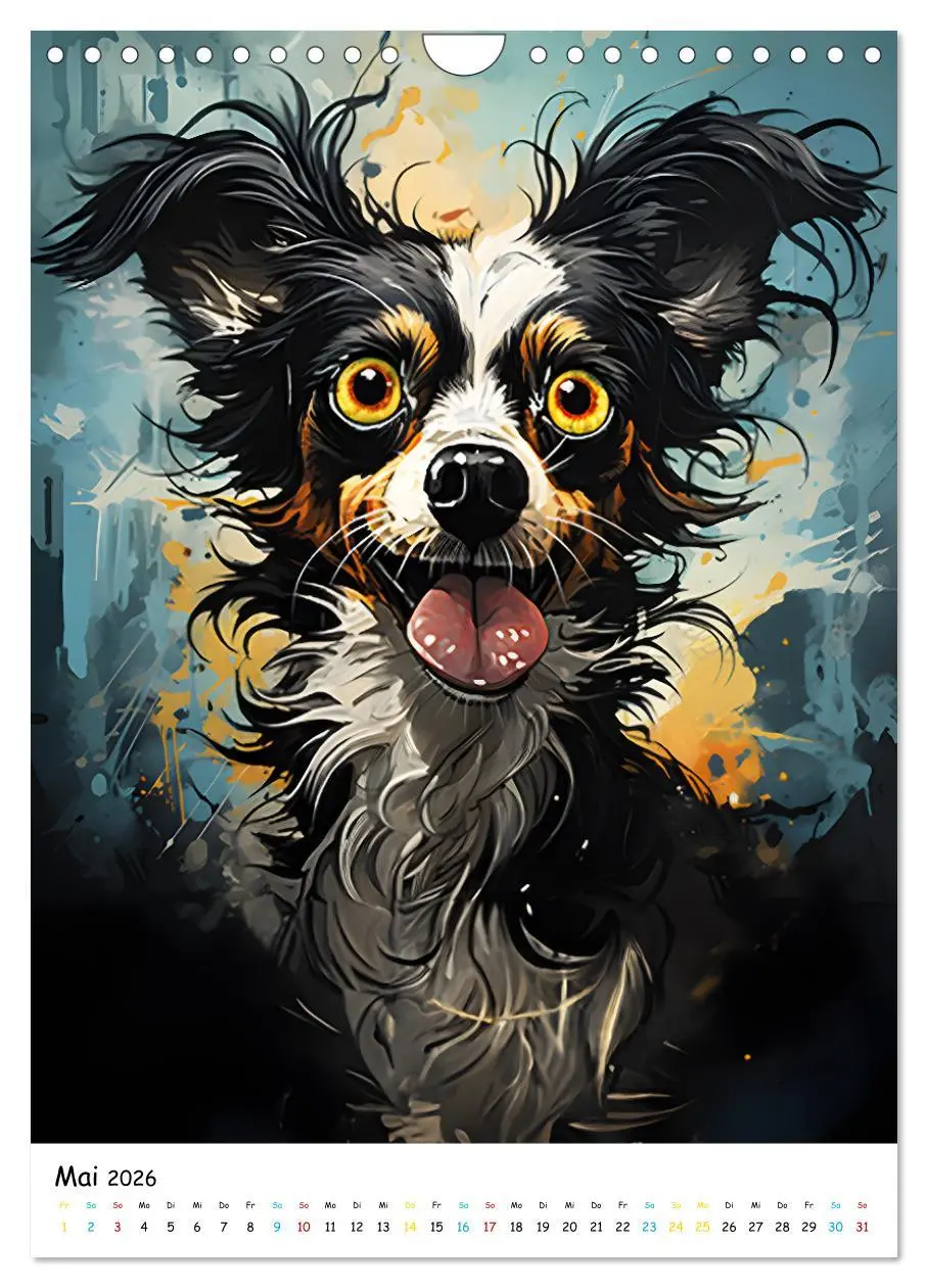 Bild: 9783516295344 | Crazy Dogs Bekannte Hunderassen im Comicstyle (Wandkalender 2026...