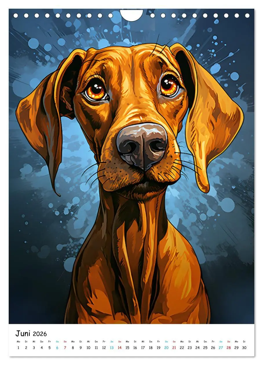Bild: 9783516295344 | Crazy Dogs Bekannte Hunderassen im Comicstyle (Wandkalender 2026...