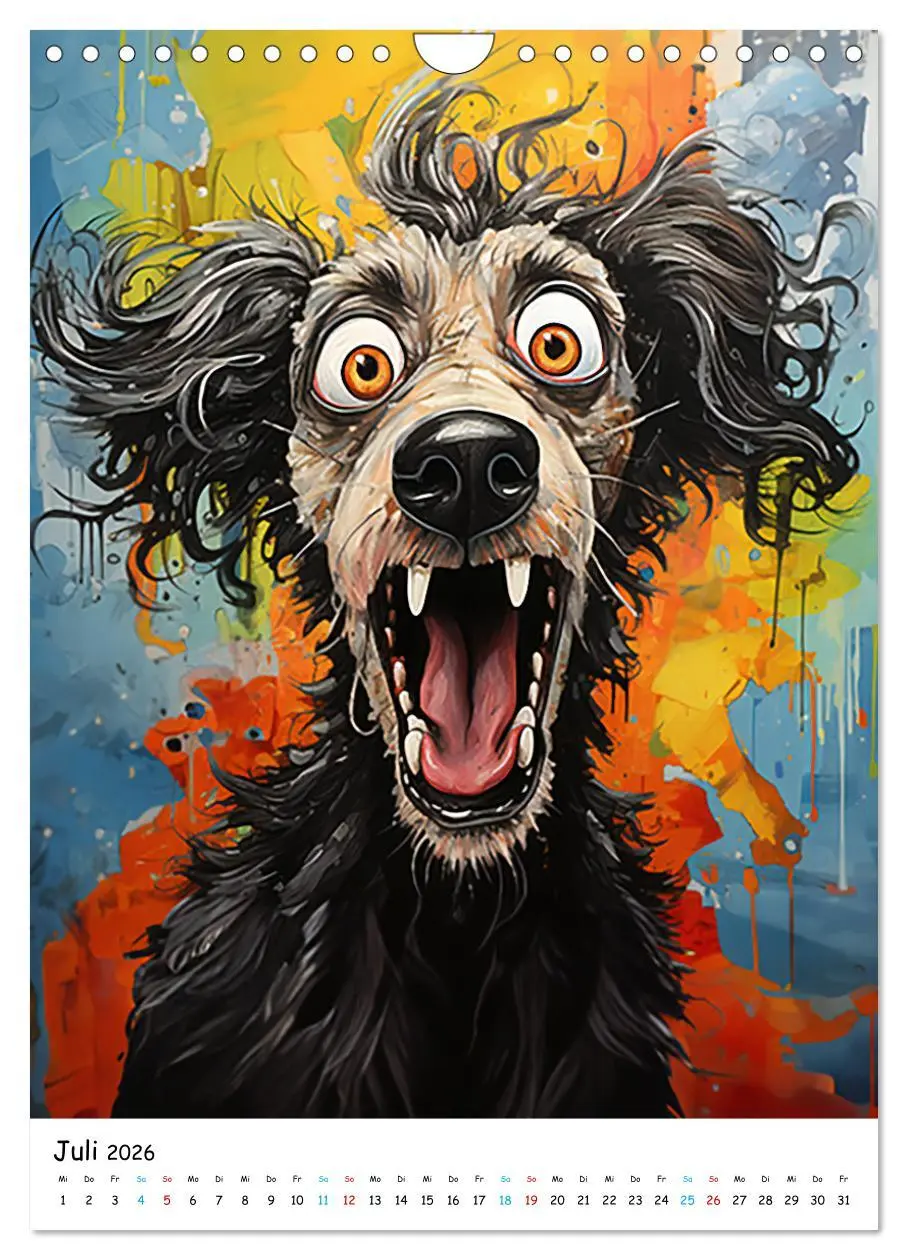 Bild: 9783516295344 | Crazy Dogs Bekannte Hunderassen im Comicstyle (Wandkalender 2026...