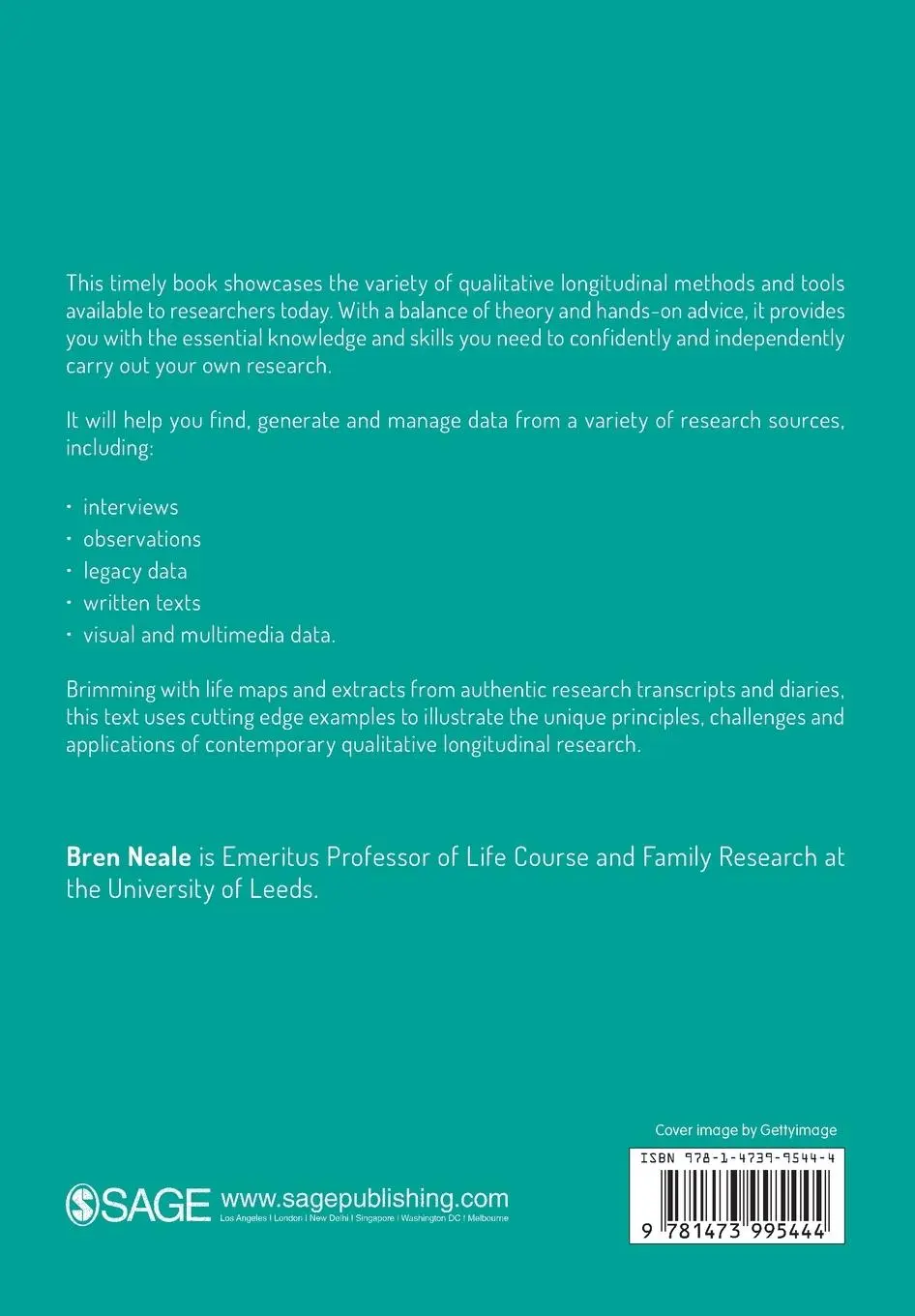 Rückseite: 9781473995444 | The Craft of Qualitative Longitudinal Research | Bren Neale | Buch