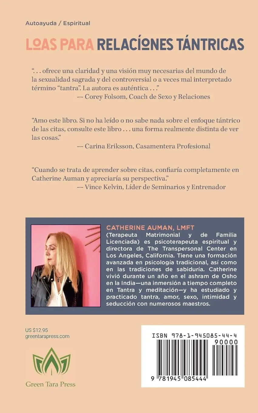 Rückseite: 9781945085444 | Relaciones Tantricas | Lmft Catherine Auman | Taschenbuch | Spanisch