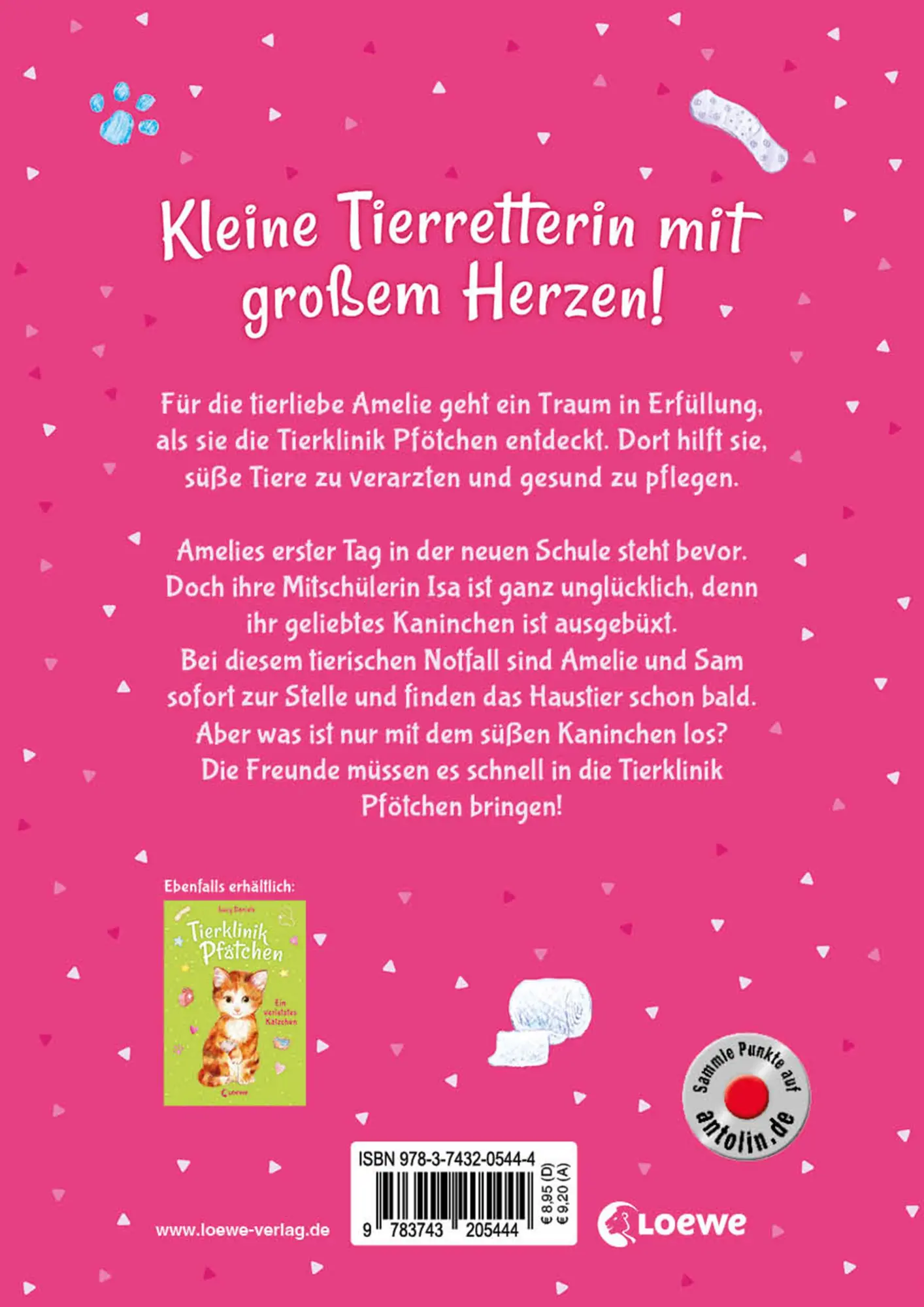 Rückseite: 9783743205444 | Tierklinik Pfötchen (Band 2) - Ein Kaninchen mit Bauchweh | Daniels