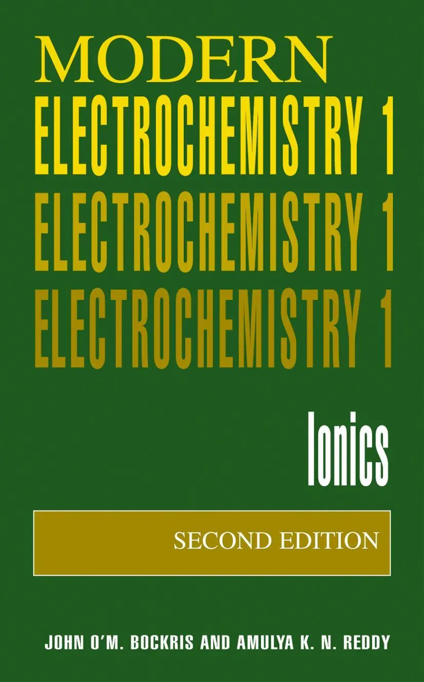 Cover: 9780306455544 | Volume 1: Modern Electrochemistry | Ionics | John O'M. Bockris (u. a.)