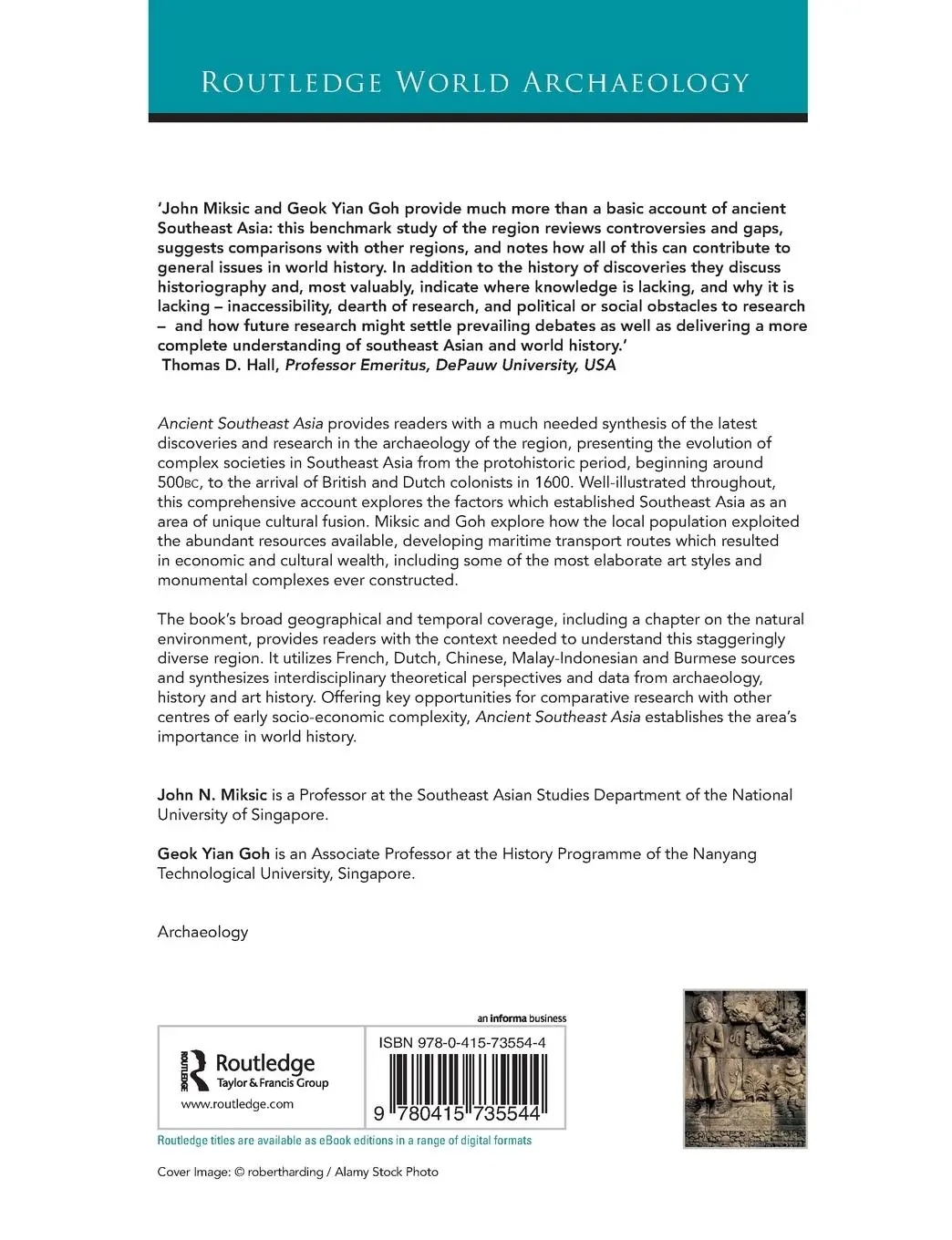 Rückseite: 9780415735544 | Ancient Southeast Asia | John Norman Miksic (u. a.) | Taschenbuch