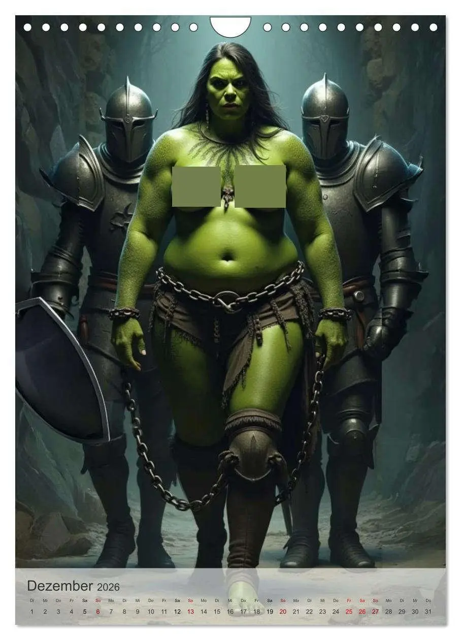 Bild: 9783457255544 | Spicy Fantasy - Bei Elfen und Orks (Wandkalender 2026 DIN A4 hoch),...