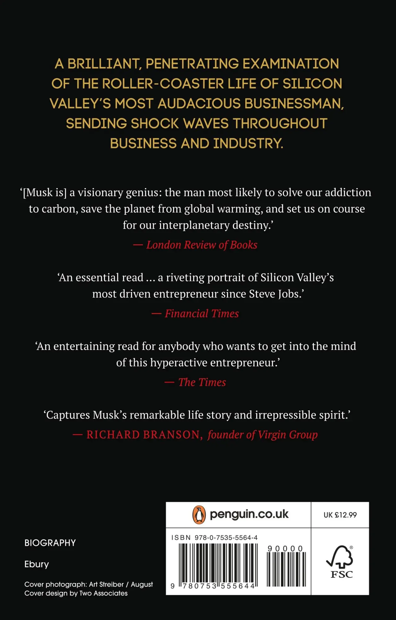 Rückseite: 9780753555644 | Elon Musk | Ashlee Vance | Taschenbuch | Kartoniert / Broschiert