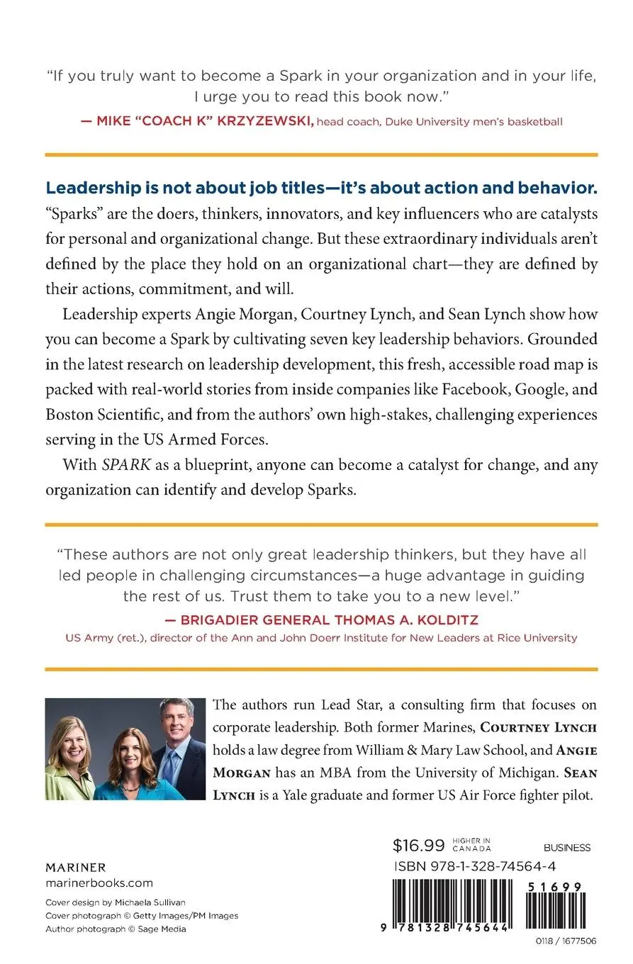 Rückseite: 9781328745644 | Spark | How to Lead Yourself and Others to Greater Success | Buch