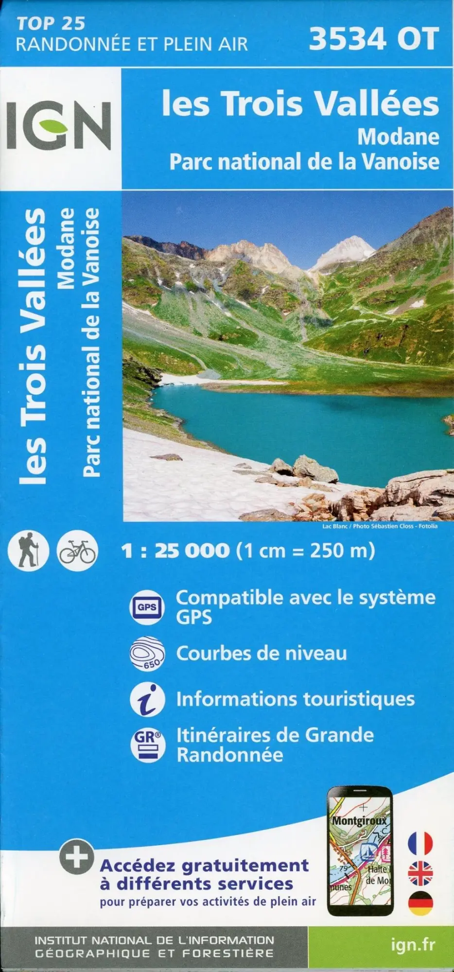 Cover: 9782758545644 | les Trois Vallées. Modane. PN de La Vanoise 1:25 000 | (Land-)Karte