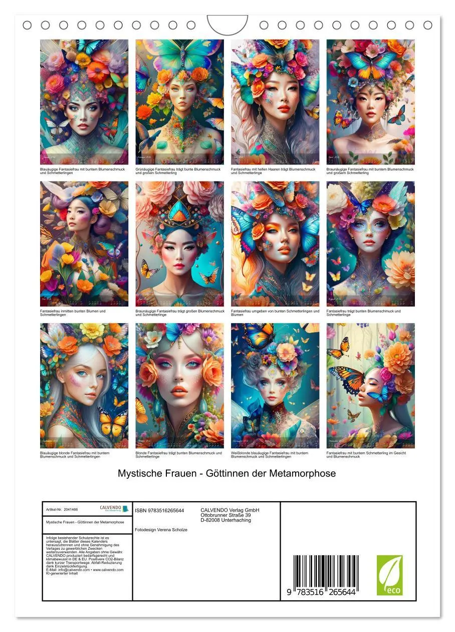 Bild: 9783516265644 | Mystische Frauen - Göttinnen der Metamorphose (Wandkalender 2026...