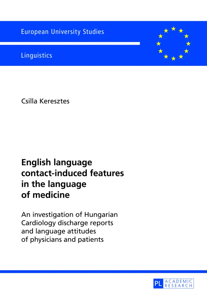 Cover: 9783631625644 | English language contact-induced features in the language of medicine