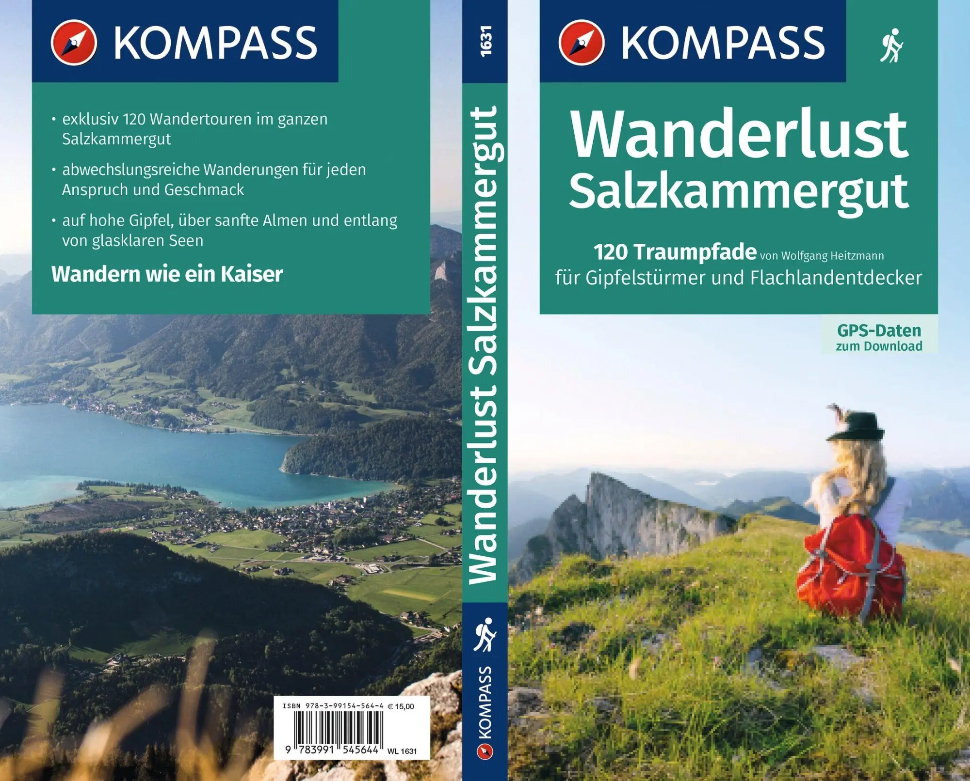 Cover: 9783991545644 | KOMPASS Wanderlust Salzkammergut | Wolfgang Heitzmann | Taschenbuch