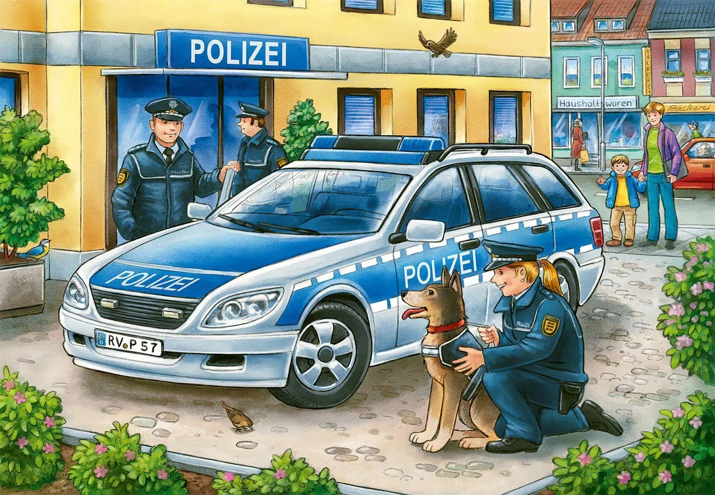 Bild: 4005556075744 | Polizei und Feuerwehr. Puzzle 2 X 12 Teile | Spiel | 7574 | Deutsch