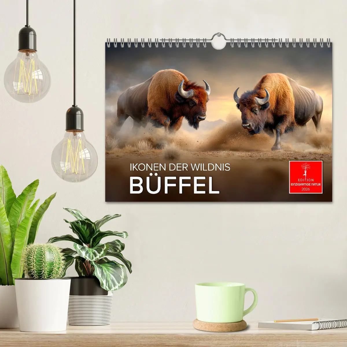 Bild: 9783457305744 | Büffel - Ikonen der Wildnis (Wandkalender 2026 DIN A4 quer),...