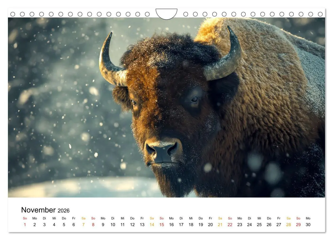 Bild: 9783457305744 | Büffel - Ikonen der Wildnis (Wandkalender 2026 DIN A4 quer),...