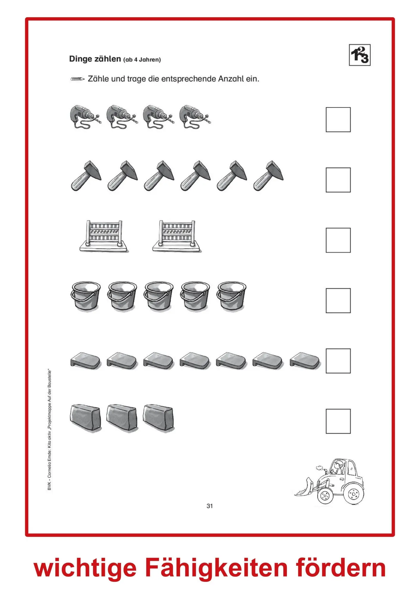 Bild: 9783867405744 | Kita aktiv "Projektmappe Auf der Baustelle" | Cornelia Emde | 48 S.