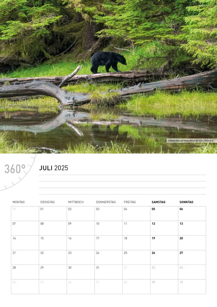 Bild: 9783968555744 | 360° Kanada - Der Westen Broschürenkalender 2025 | Christian Heeb