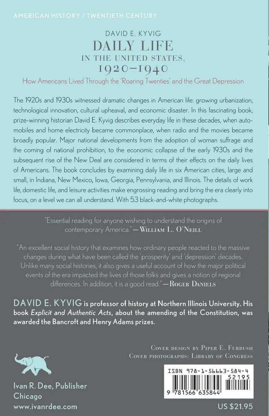 Rückseite: 9781566635844 | Daily Life in the United States, 1920-1940 | David E. Kyvig | Buch