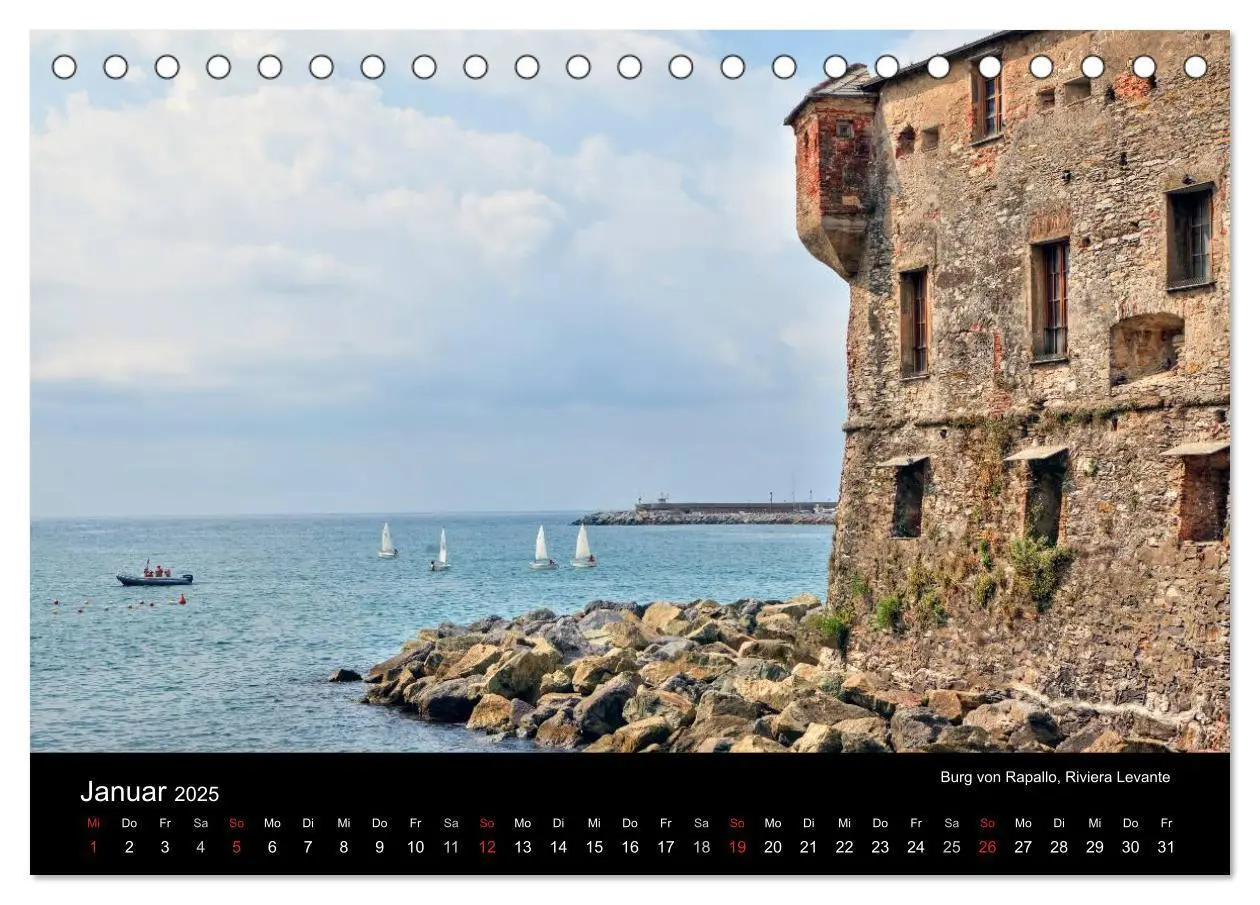 Bild: 9783435825844 | Ligurien - die italienische Riviera (Tischkalender 2025 DIN A5...