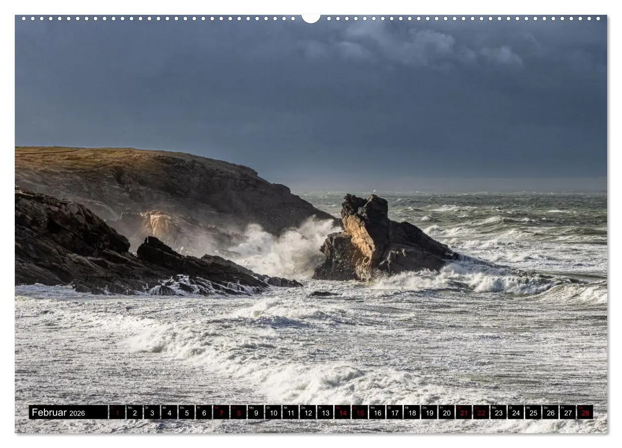 Bild: 9783457605844 | Côte Sauvage - Die wilde Küste der Bretagne (Wandkalender 2026 DIN...