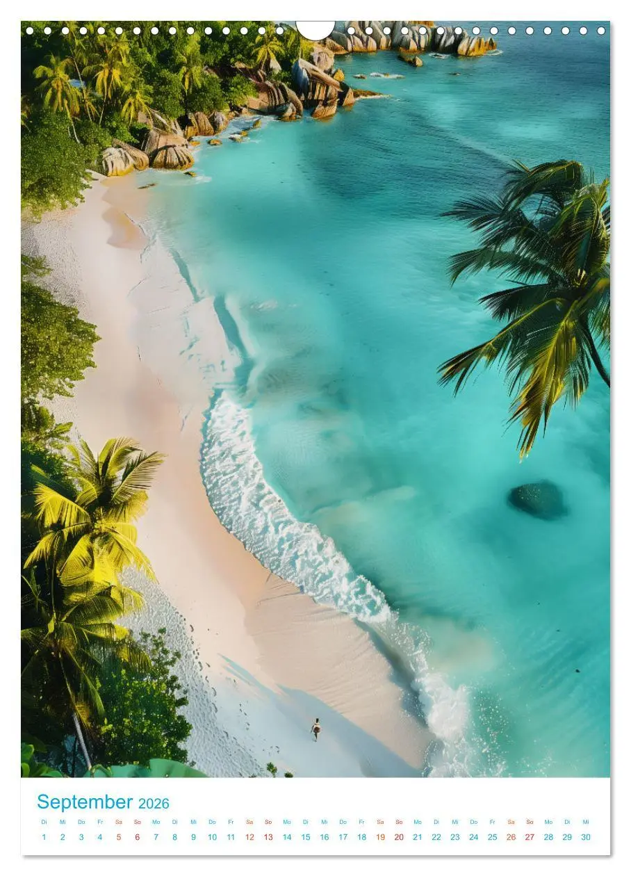 Bild: 9783516245844 | Blick von oben - Traumstrände (Wandkalender 2026 DIN A3 hoch),...
