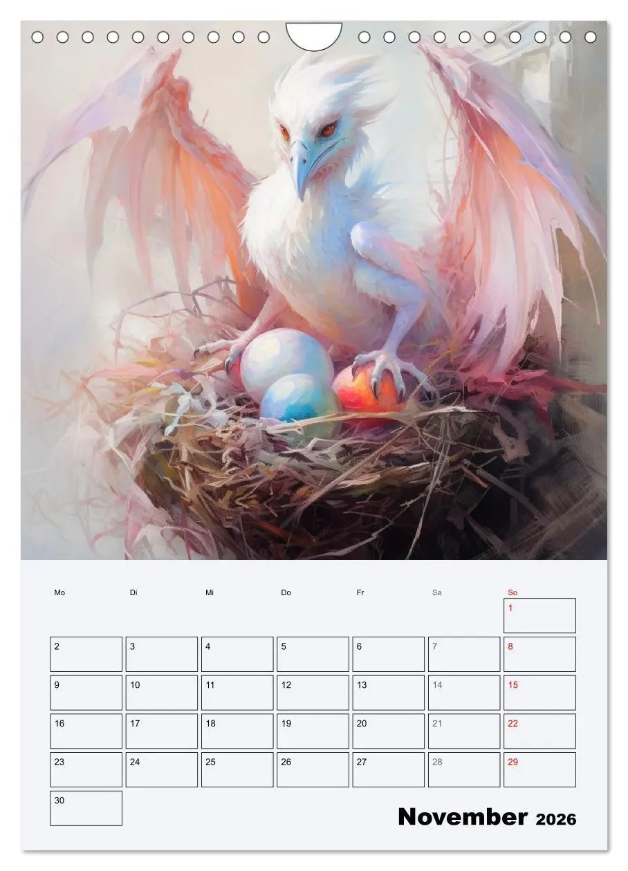 Bild: 9783516315844 | Drachenland. Gefürchtete Fabelwesen im Gotik-Stil (Wandkalender...