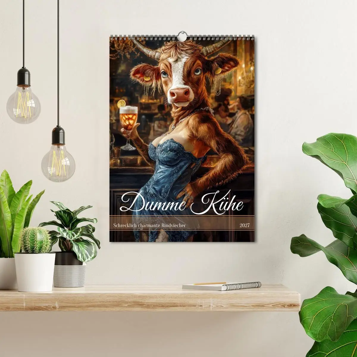 Bild: 9783569025844 | Dumme Kühe - Schrecklich charmante Rindviecher (Wandkalender 2027...