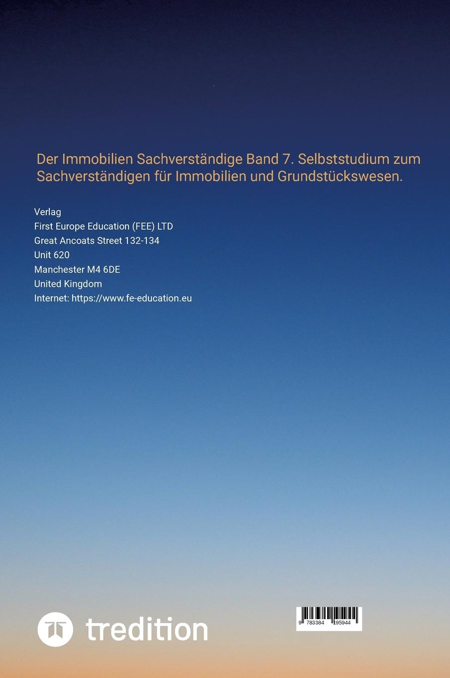 Rückseite: 9783384195944 | SV für Immobilien &amp; Grundstückswesen | Nico Michaelis | Buch | 256 S.
