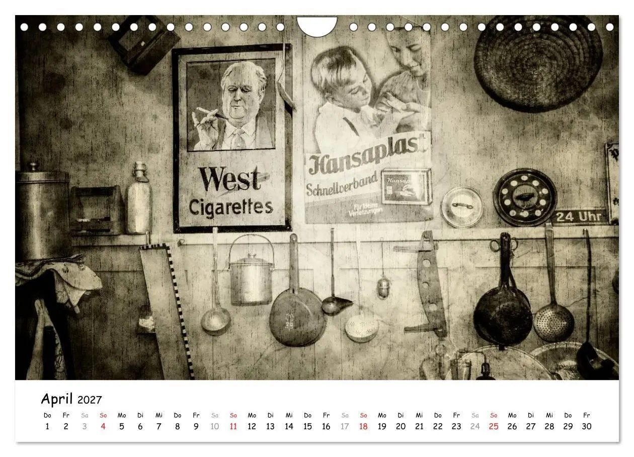 Bild: 9783594145944 | Retro (Wandkalender 2027 DIN A4 quer), CALVENDO Monatskalender | 2027
