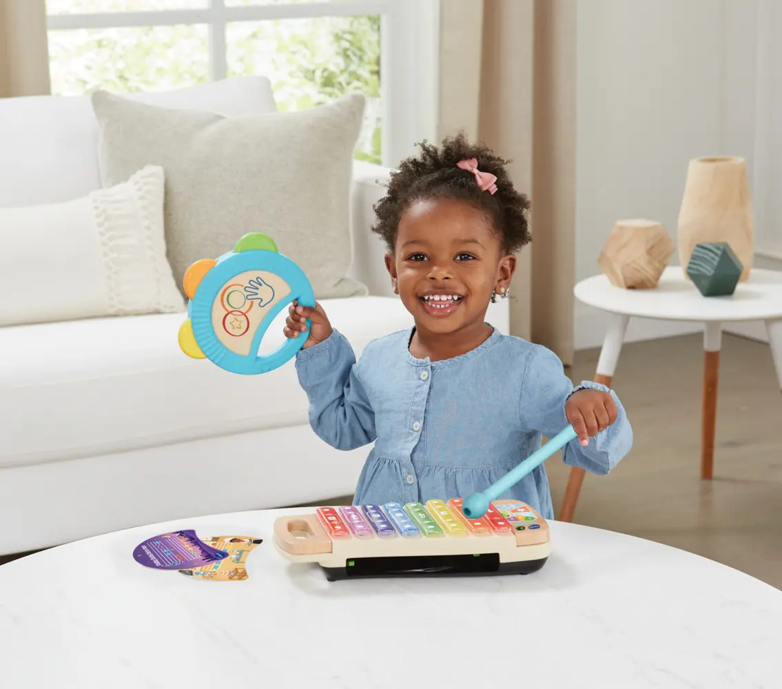 Bild: 3417766156044 | Interaktives Holz-Xylofon mit Tamburin | 80-615604 | 2022 | Vtech