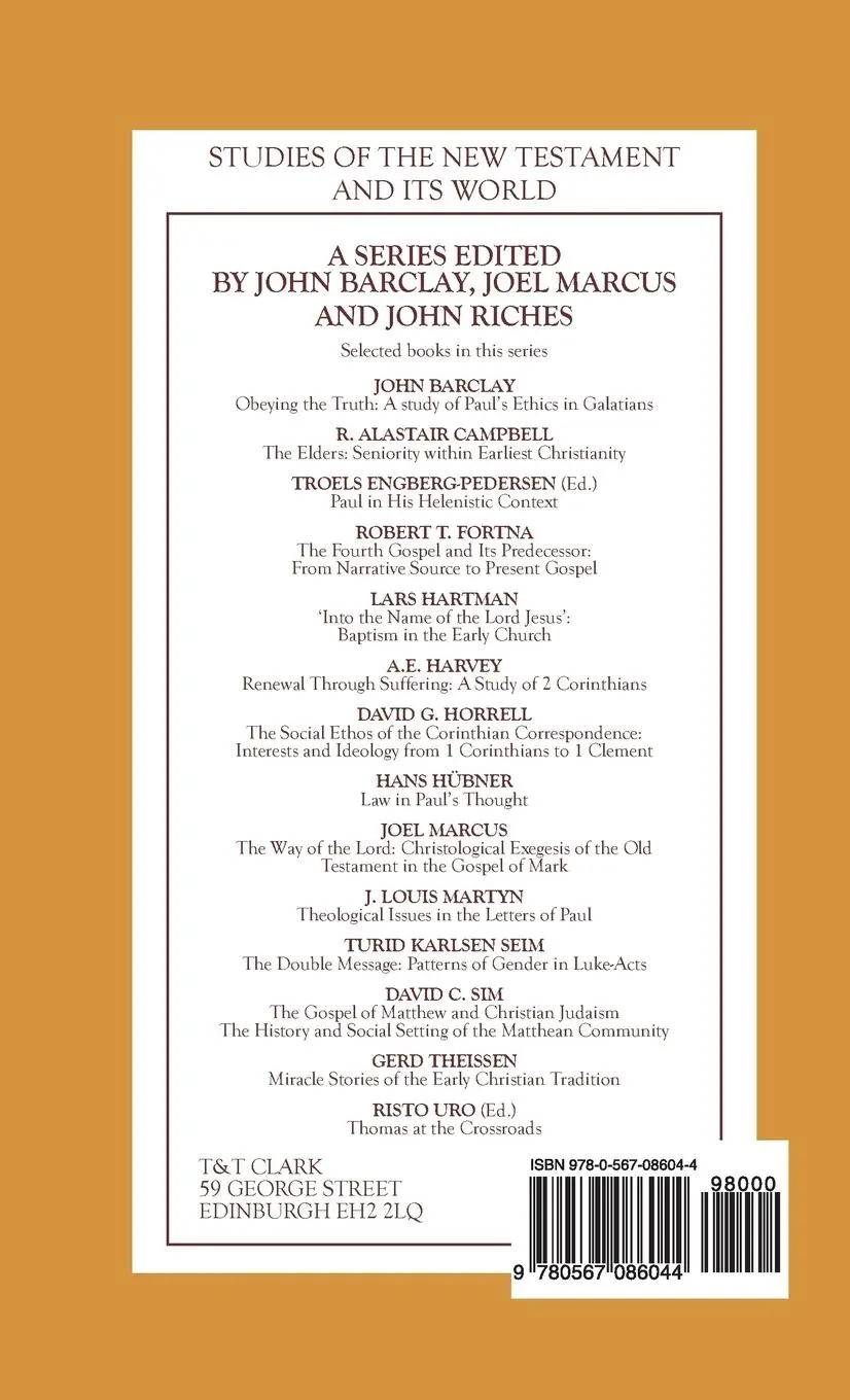 Rückseite: 9780567086044 | Paul, Poverty and Survival | Justin Meggitt | Buch | Gebunden | 1998