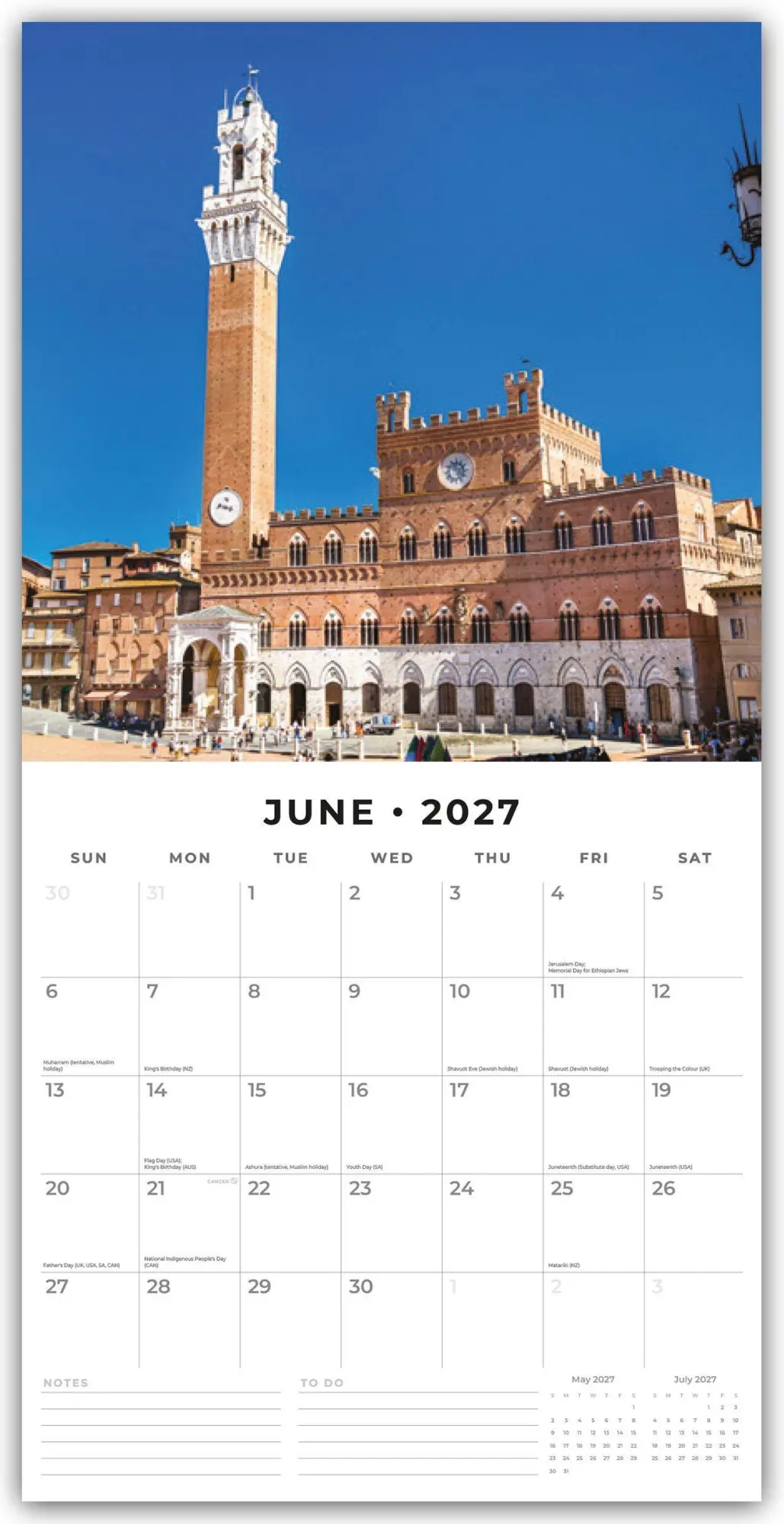 Bild: 9781837016044 | Tuscany - Toskana 2027 - 16-Monatskalender | Robin Red | Kalender