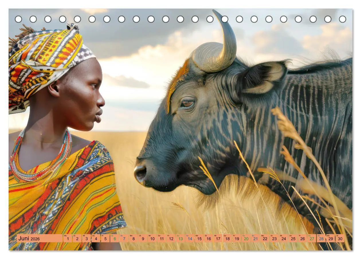 Bild: 9783457416044 | Afrikas urtümliche Schönheit (Tischkalender 2026 DIN A5 quer),...