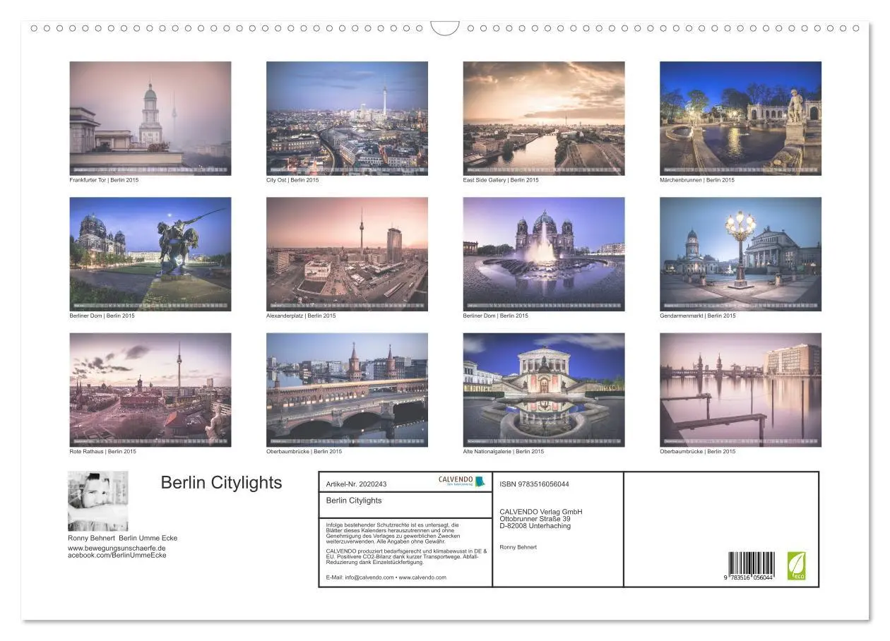 Bild: 9783516056044 | Berlin Citylights (Wandkalender 2026 DIN A2 quer), CALVENDO...