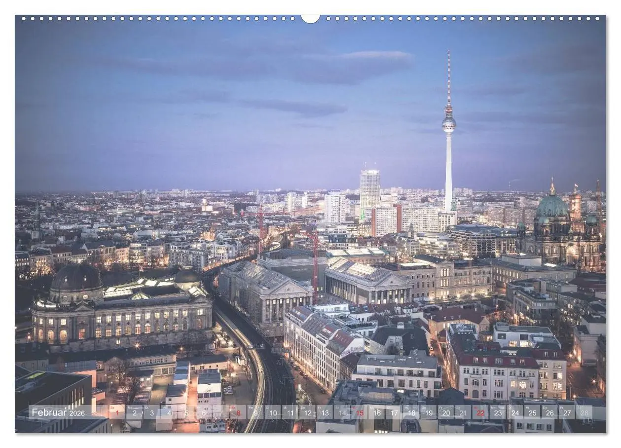 Bild: 9783516056044 | Berlin Citylights (Wandkalender 2026 DIN A2 quer), CALVENDO...