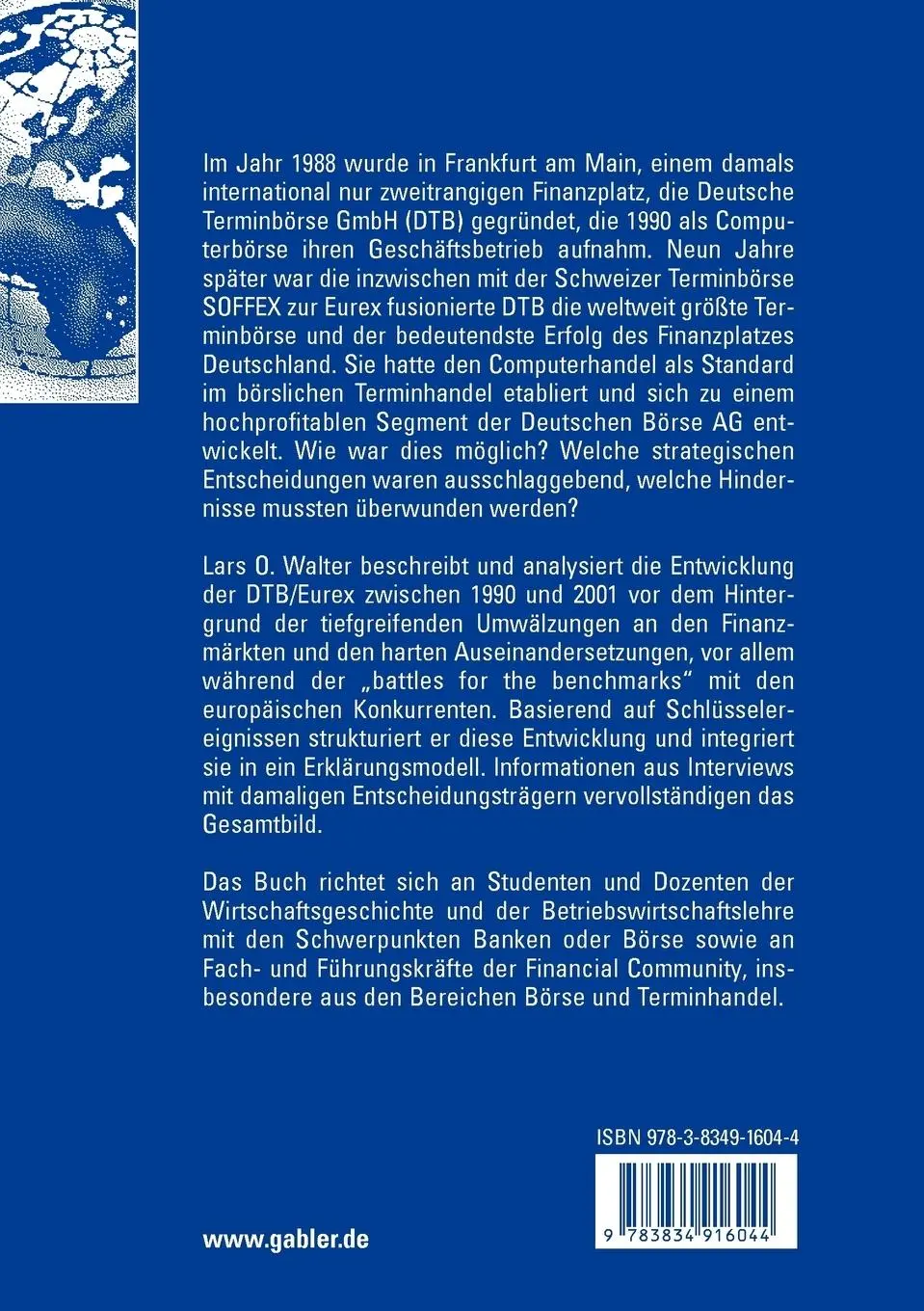 Rückseite: 9783834916044 | Derivatisierung, Computerisierung und Wettbewerb | Lars Walter | Buch