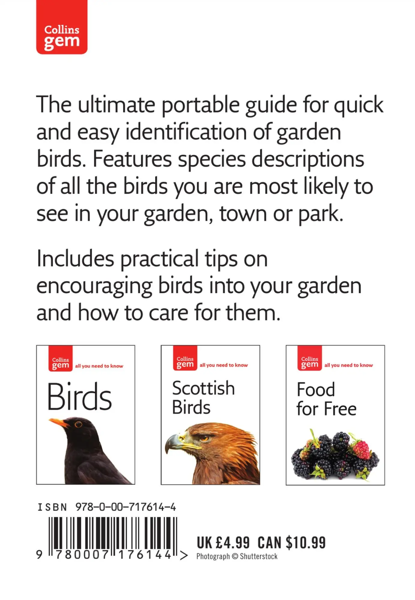 Rückseite: 9780007176144 | Garden Birds | Stephen Moss | Taschenbuch | Kartoniert / Broschiert
