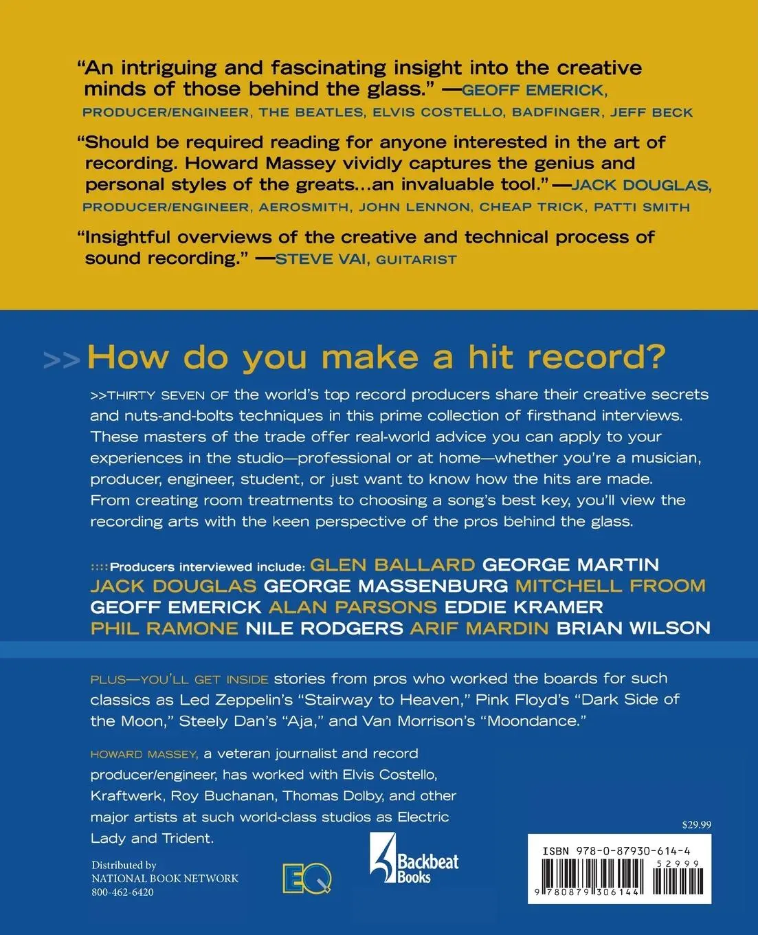 Rückseite: 9780879306144 | Behind the Glass | Top Record Producers Tell How They Craft the Hits