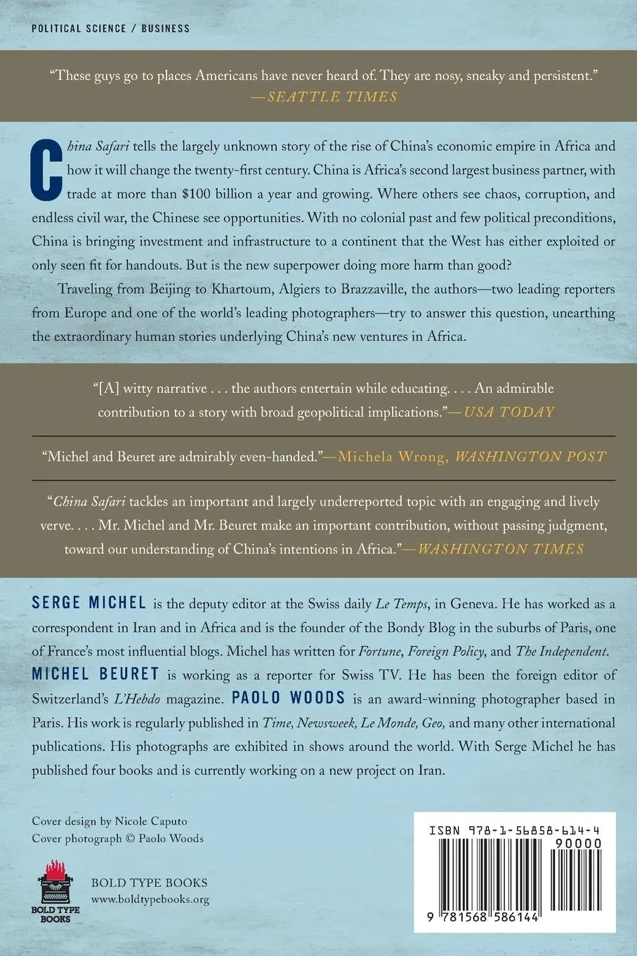 Rückseite: 9781568586144 | China Safari | On the Trail of Beijing's Expansion in Africa | Buch