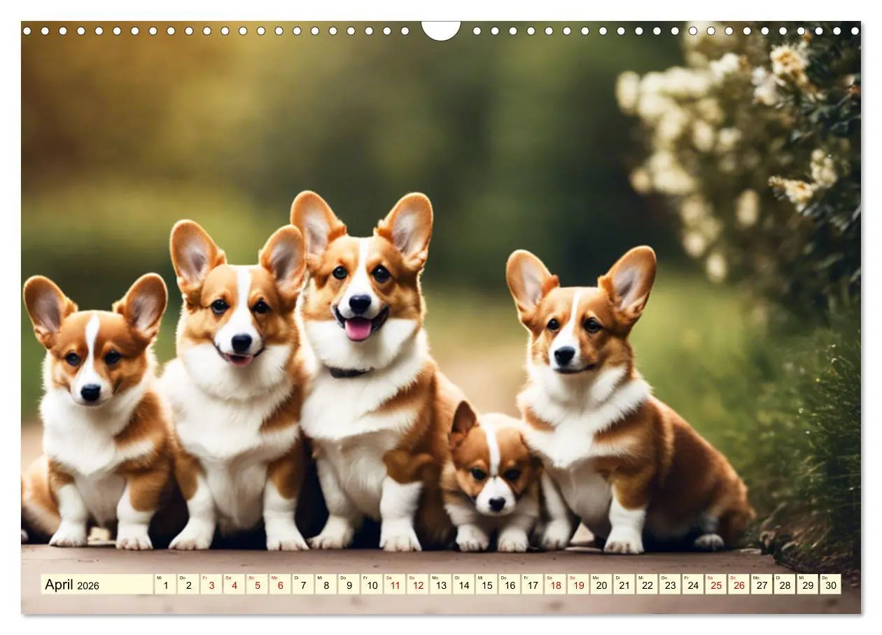 Bild: 9783457406144 | Welsh Corgi Pembroke (Wandkalender 2026 DIN A3 quer), CALVENDO...