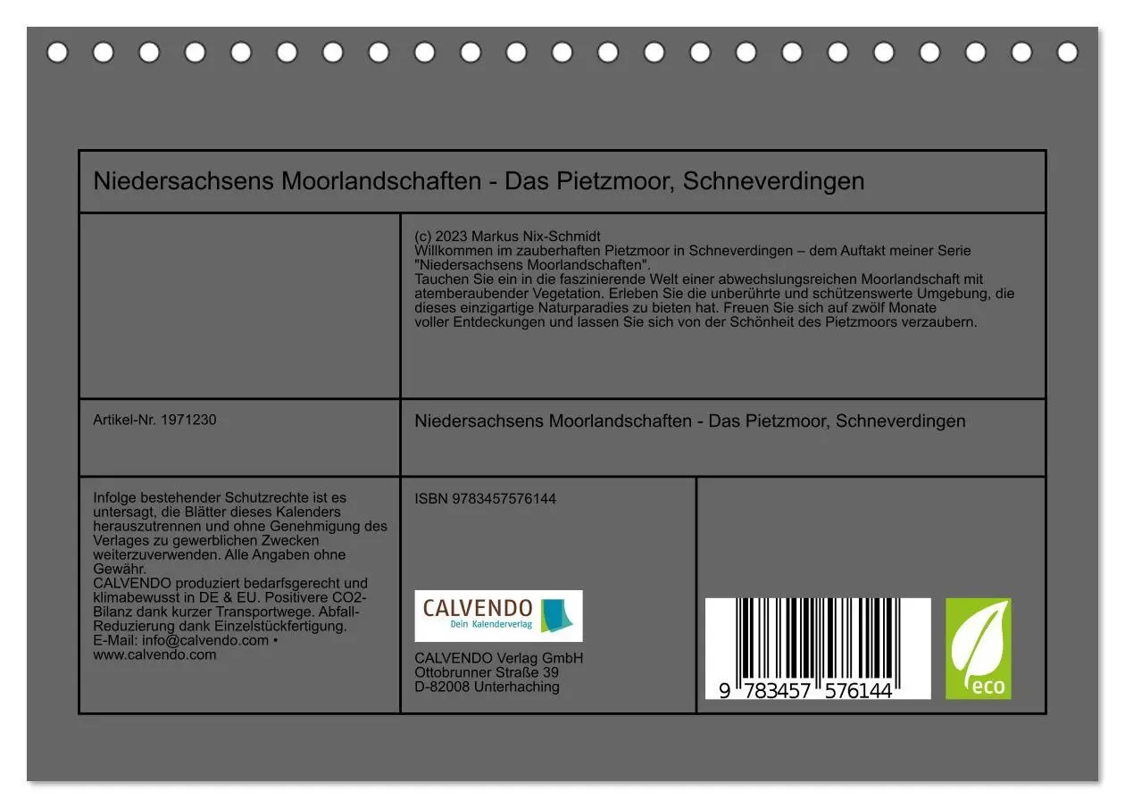 Bild: 9783457576144 | Niedersachsens Moorlandschaften - Das Pietzmoor, Schneverdingen...