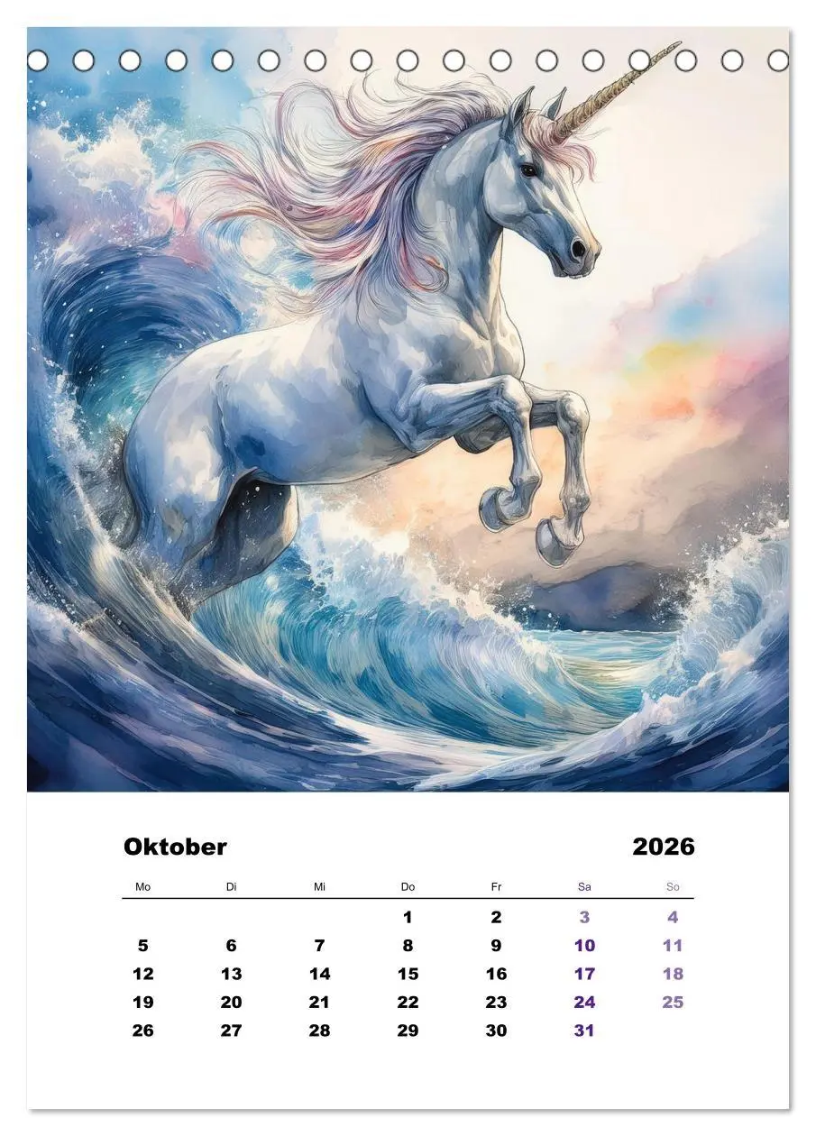 Bild: 9783457646144 | Mystic horses - Pferde aus Fantasie und Sagenwelt (Tischkalender...