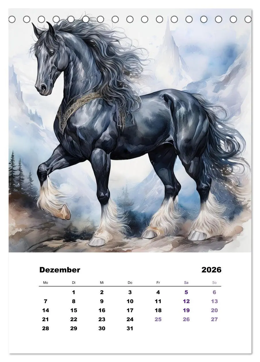 Bild: 9783457646144 | Mystic horses - Pferde aus Fantasie und Sagenwelt (Tischkalender...