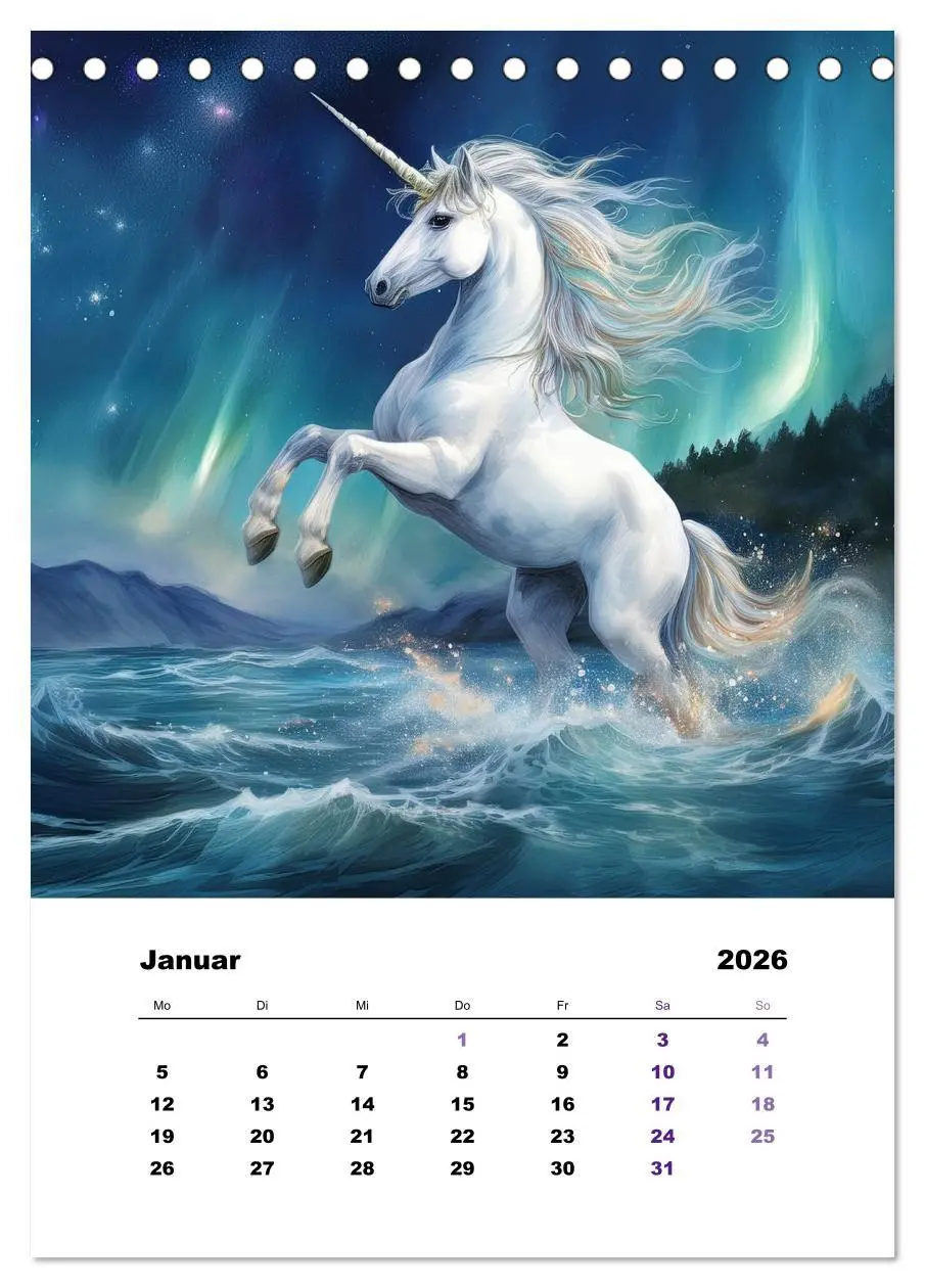 Bild: 9783457646144 | Mystic horses - Pferde aus Fantasie und Sagenwelt (Tischkalender...