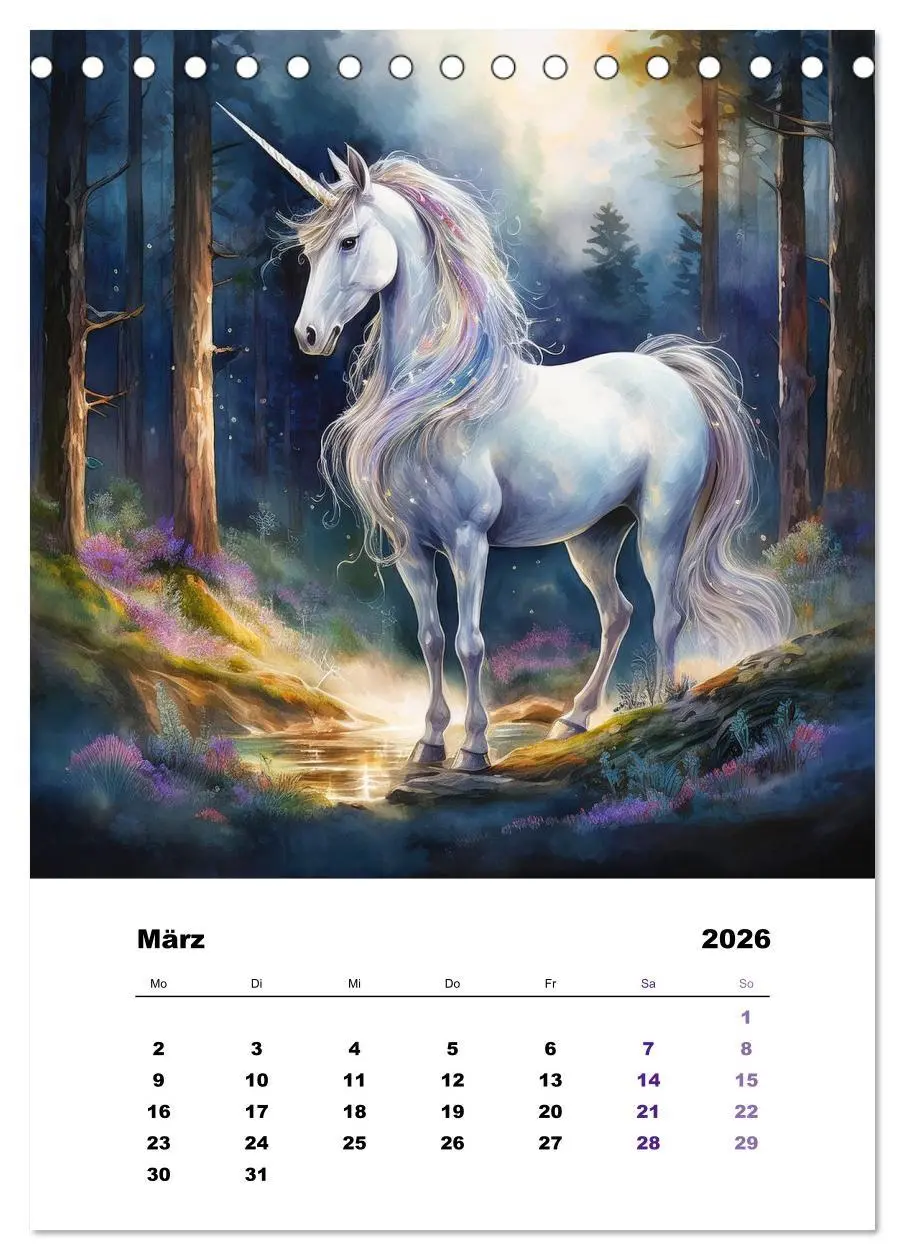 Bild: 9783457646144 | Mystic horses - Pferde aus Fantasie und Sagenwelt (Tischkalender...