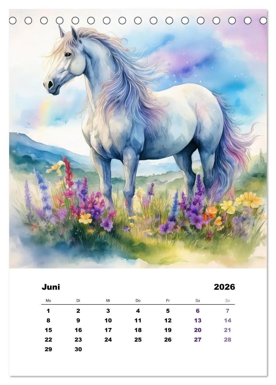 Bild: 9783457646144 | Mystic horses - Pferde aus Fantasie und Sagenwelt (Tischkalender...