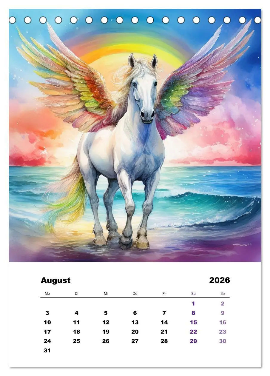 Bild: 9783457646144 | Mystic horses - Pferde aus Fantasie und Sagenwelt (Tischkalender...