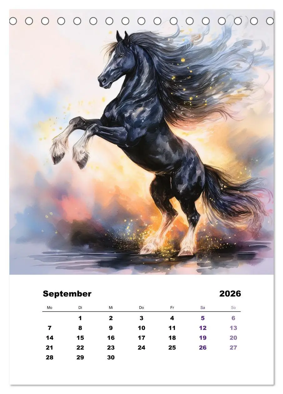 Bild: 9783457646144 | Mystic horses - Pferde aus Fantasie und Sagenwelt (Tischkalender...