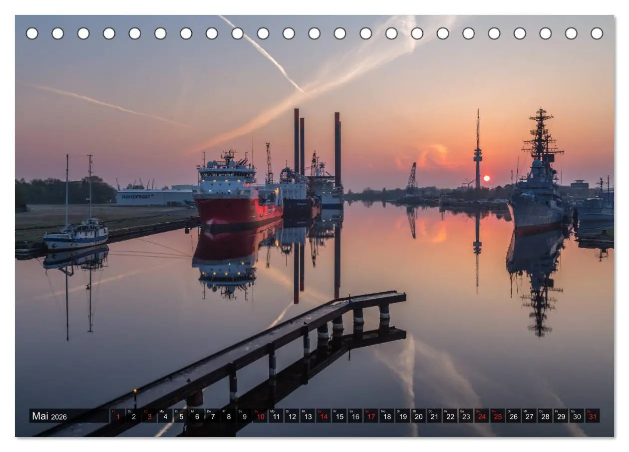 Bild: 9783516116144 | Wilhelmshaven maritim (Tischkalender 2026 DIN A5 quer), CALVENDO...