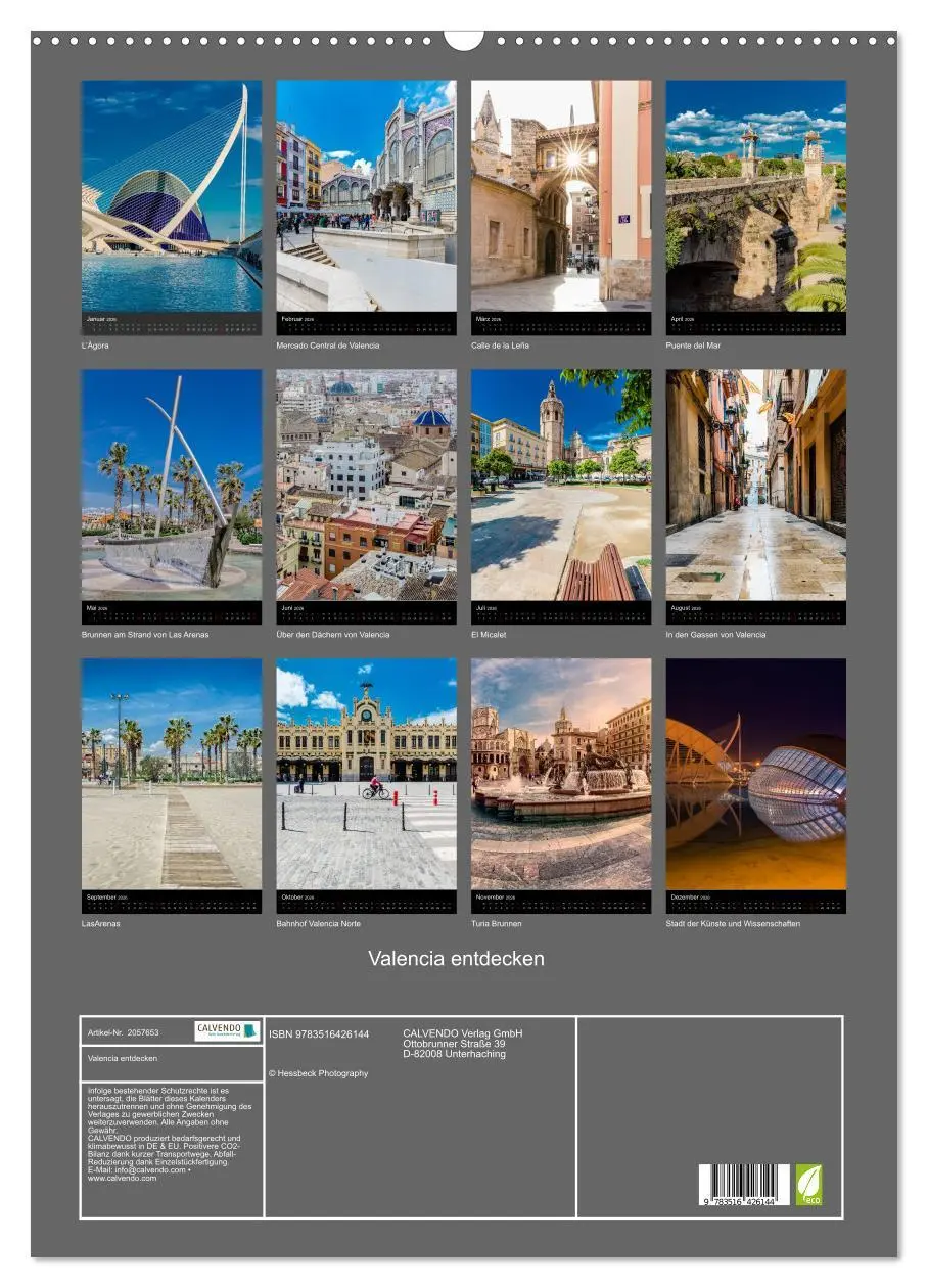 Bild: 9783516426144 | Valencia entdecken (Wandkalender 2026 DIN A2 hoch), CALVENDO...